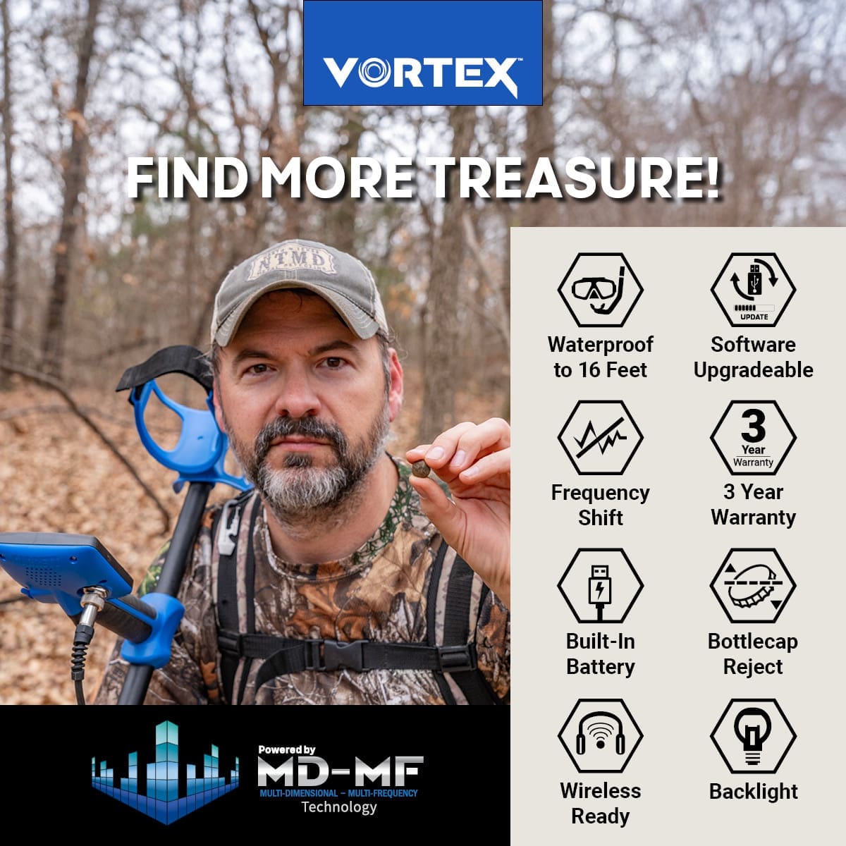 Trabzon Garrett Vortex VX7 Dedektör - Vortex VX7, sahil, park ve tarla arasında geçiş yapan kullanıcı için dengeli güç noktasıdır.
